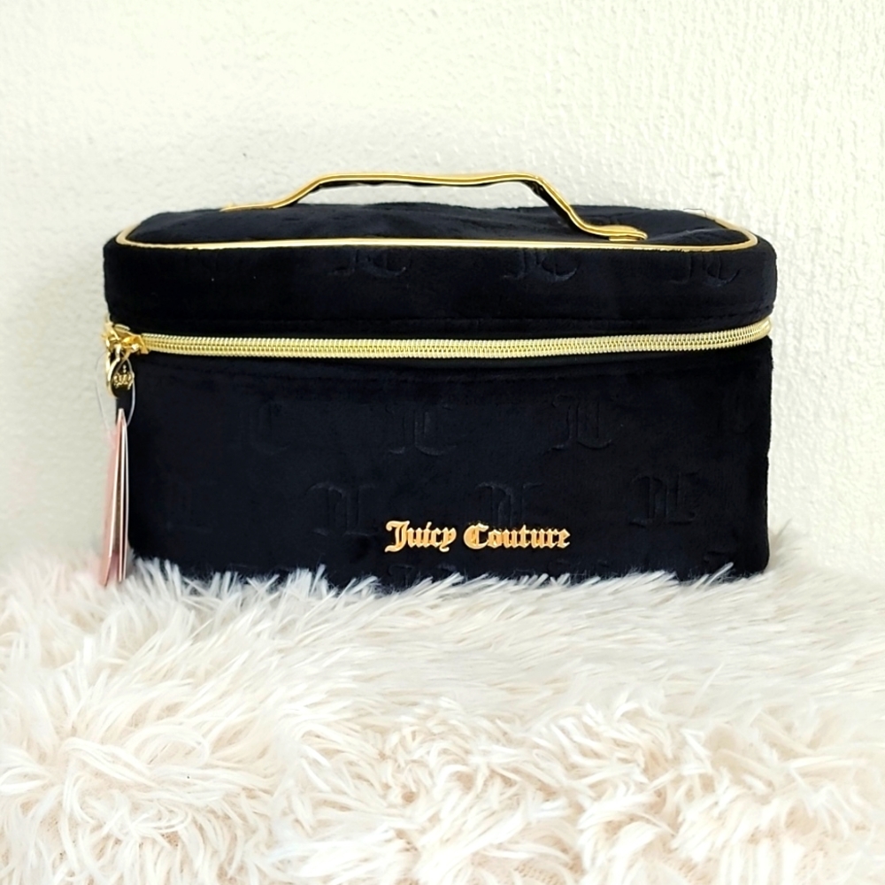 Juicy Couture Velour Travel Cosmetic Bag